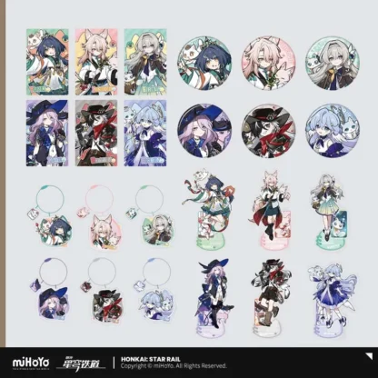 Preventa Sunsyea Honkai Star Rail oficial Merch miHoYo Original auténtico XBDMM serie 5 soporte acrílico insignia tarjeta colgante Robin
