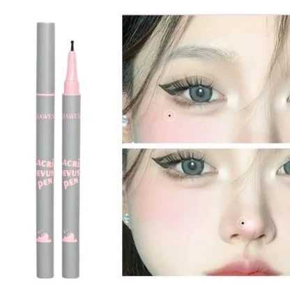 Pluma de pecas falsas de cara Natural, pluma de pecas falsas realistas, resistente al agua, aspecto de larga duración, herramienta de maquillaje cosmético