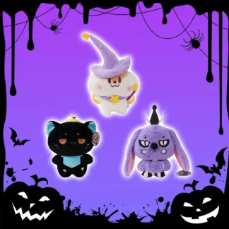 Muñeco de peluche de 23CM para niños, muñeco de peluche de Halloween, hámster mágico, conejo, demonio, Gato oscuro, regalos para el día de Navidad, cumpleaños y San Valentín