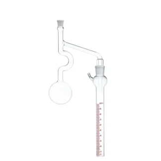Accesorio de destilación al vacío de petróleo, aceite lubricante de cuarzo de alto borosilicato, cilindro medidor de cera, vaso de vacío JVLAB