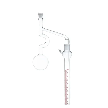 Accesorio de destilación al vacío de petróleo, aceite lubricante de cuarzo de alto borosilicato, cilindro medidor de cera, vaso de vacío JVLAB
