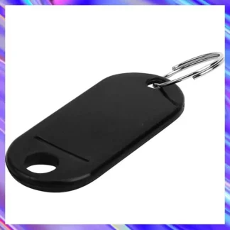 Etiquetas para llaveros (300 piezas negras)