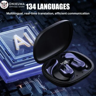 ONIKUMA T209 auricular traductor inteligente en tiempo Real traducción AI 134 idiomas inalámbrico colgante estilo oreja auricular Bluetooth