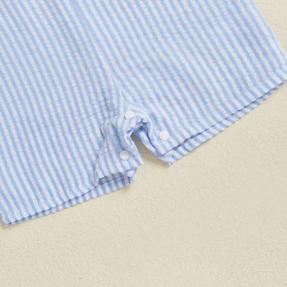 Mameluco de manga corta con estampado de dinosaurio para niños pequeños, ropa de verano, mono, traje para bebé