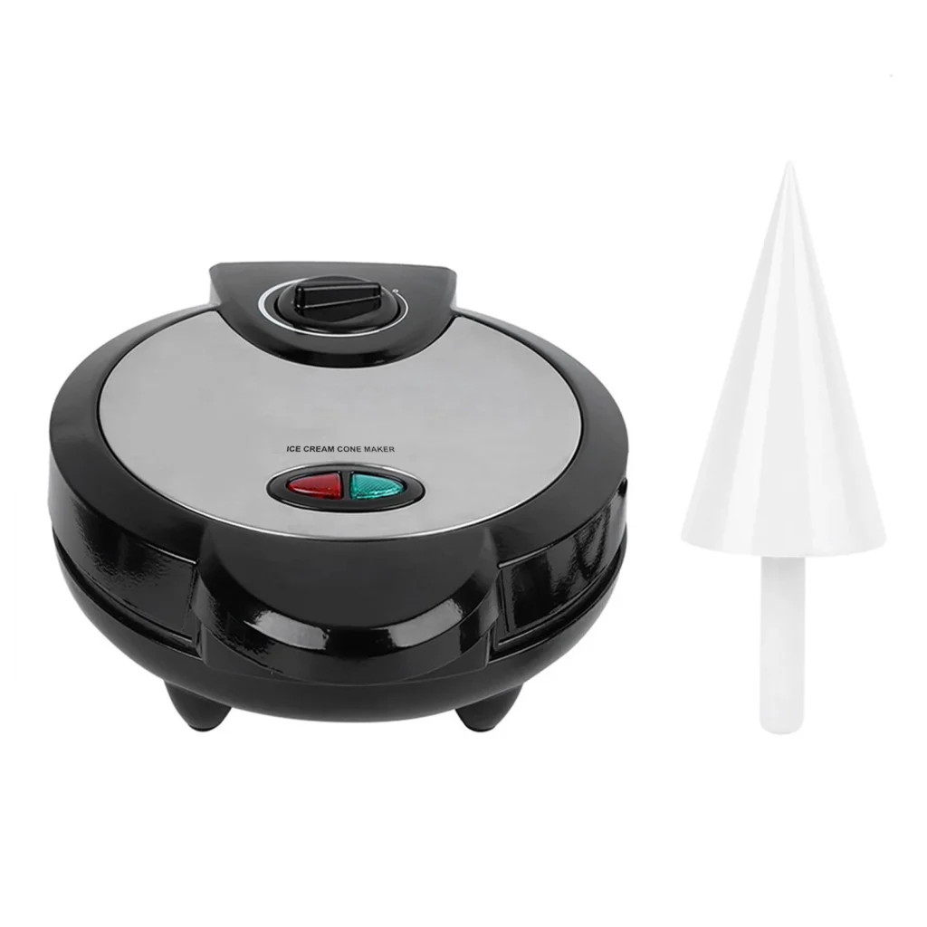 Máquina eléctrica para hacer conos de helado, plancha antiadherente de acero inoxidable, multifunción, para desayuno, 1200W