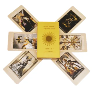 Baraja de Tarot para principiantes Lucid Dreams, diseño clásico, adivinación, meditación, cartas de Tarot para principiantes, herramienta de juego de fiesta familiar, regalo