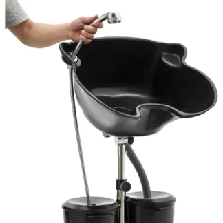 Cuenco de champú, fregadero de champú profundo de altura y ángulo ajustables para lavar el cabello, lavabo para lavar el cabello, silla de salón, peluquero