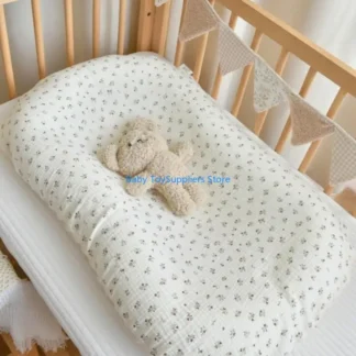 Almohadilla colchón cuna cuna algodón lomo R1WF con diseño ergonómico