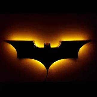 Las más nuevas luces LED de pared de 40cm con Control remoto inalámbrico y cambio de Color, luz de noche con forma de murciélago, lámparas con logotipo de atmósfera, oferta