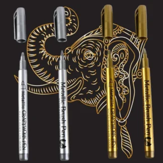 Rotuladores metálicos brillantes con tinta, rotuladores de pintura resistentes al agua de larga duración, herramientas de escritura con molde de resina de alta calidad reutilizables