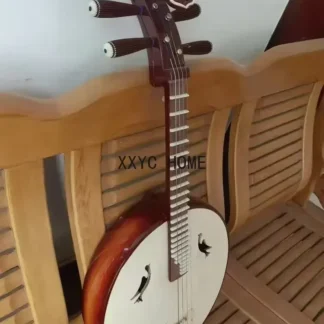 Zhongruan Pipa Lute chino hecho a mano palisandro étnico tradicional Ruyi cabeza diseño 4 cuerdas instrumento Musical con estuche rígido