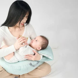 Almohada de lactancia con soporte de lactancia tumbado para maternidad, almohada inclinada antivómitos manos libres para Allasons