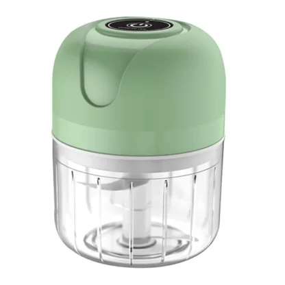 Picadora de ajo eléctrica eficiente, mini procesador de alimentos recargable por USB, picadora de ajo eléctrica de 250Ml, picadora de verduras portátil
