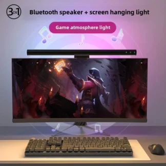 Pantalla LED, luz colgante, monitor de luz de ordenador, protección ocular, lámpara de escritorio, mantenimiento hasta tarde, oficina, luz ambiental rgb táctil