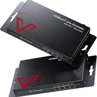 Extensor HDMI HDBaseT de acceso AV sobre un solo cable Ethernet Cat5e/6/6a/7 4K@60Hz 130 pies, 1080P@60Hz 230 pies, UltraHD CEC, HDCP 2,2