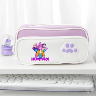 Bolsas para bolígrafos Kpop Demon Hunters, bolsa de almacenamiento de papelería Kawaii para estudiantes, estuches portátiles para lápices de dibujos animados para niños y niñas, regalo escolar