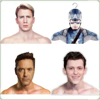 Colgador humanoide periférico de Marvel, ropa colgante duradera de diseño diario, ideal para la organización del armario, el mejor regalo para el hogar en stock