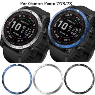 BEHUA-funda de estilo de anillo de bisel para reloj inteligente Garmin Fenix 7X 7 S 7, marco de Metal, Dial adhesivo Fenix 6X 7X Pro, cubierta protectora