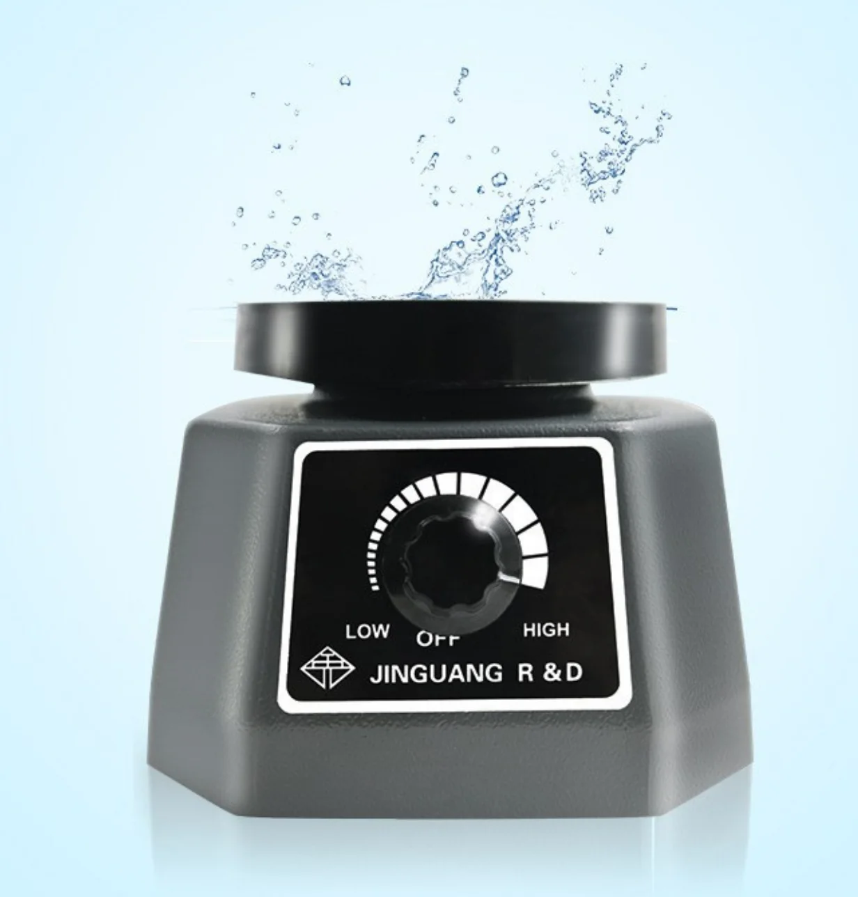 Vibrador de yeso Dental, placa redonda, agitador de intensidad Variable de yeso pequeño, mesa de vibración ajustable de velocidad para equipo de yeso