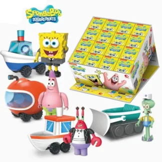 4 Uds. Bob Esponja SquarePants personaje de dibujos animados licencia de conducir clase de entrenamiento muñeca decoración Patrick Star juguete para regalo para niños