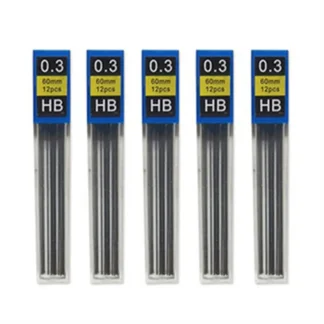Estudiante de bocetos 0,3mm 0,5mm 0,7mm 0,9mm lápiz mecánico lápiz automático lápiz recarga de plomo recarga de lápiz HB recargas de lápiz