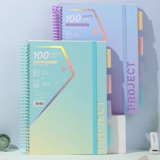 Cuaderno de bobina Kawaii A4 A5, vendaje elástico multifuncional, libro de ejercicios, Bloc de notas, diario, suministros de papelería para oficina y escuela