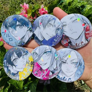 Anime BLUE LOCK Mikage Reo Michael Kaiser Chigiri Hyoma Cosplay insignia Pin SPTE broche de hojalata 