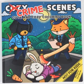 CRIME SCENES Libro para colorear con patrones audaz y fácil para adultos, lindo libro de dibujo, regalo perfecto para fiesta y cumpleaños