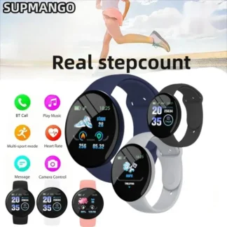 Reloj inteligente Stepcount Real, reloj inteligente multifunción conectado a pasos para hombres y mujeres, adecuado para Android