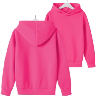 Primavera y otoño niños Venta caliente sudaderas con capucha 2-12 años niños y niñas sudaderas con capucha casuales Top Color sólido sudaderas con capucha deportivas