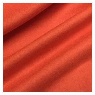 Tela de lana de punto naranja elástica, Material fino para vestido de Color puro para otoño e invierno, tela hecha a mano con...