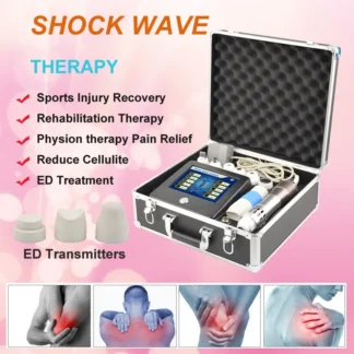 Terapia de ondas de choque extracorpóreas portátil, máquina de terapia de ondas de choque acústicas, alivio del dolor