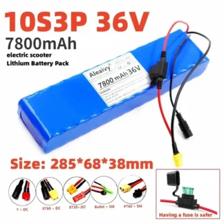 Nuevo paquete de batería de litio recargable 2025 36V 7800mAh 18650 10S3P 250-700W bicicleta modificada con BMS.