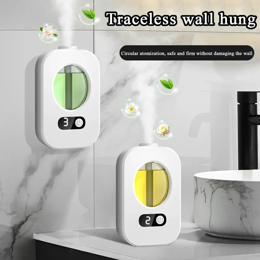 Máquina de aromaterapia inteligente, pulverizador automático de fragancia, difusor de aceite aromático, temporizador, aparato de cobertura amplia recargable para Spa