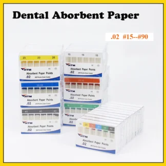 JNSUR 02 # 15-90 puntos de papel absorbentes dentales, Material de relleno Dental para conducto radicular, Material de dentista absorbente de humedad para endodoncia