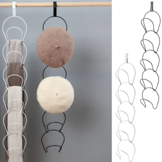Estante de almacenamiento con tapa de armario montado en la pared, colgador de armario, organizador de almacenamiento, accesorios de Metal para ahorrar espacio en el hogar
