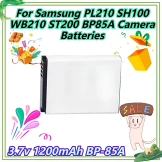3.7v 1200mAh BP-85A para baterías de cámara Samsung PL210 SH100 WB210 ST200 BP85A