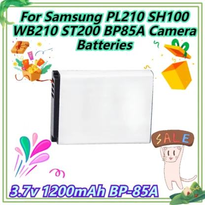 3.7v 1200mAh BP-85A para baterías de cámara Samsung PL210 SH100 WB210 ST200 BP85A