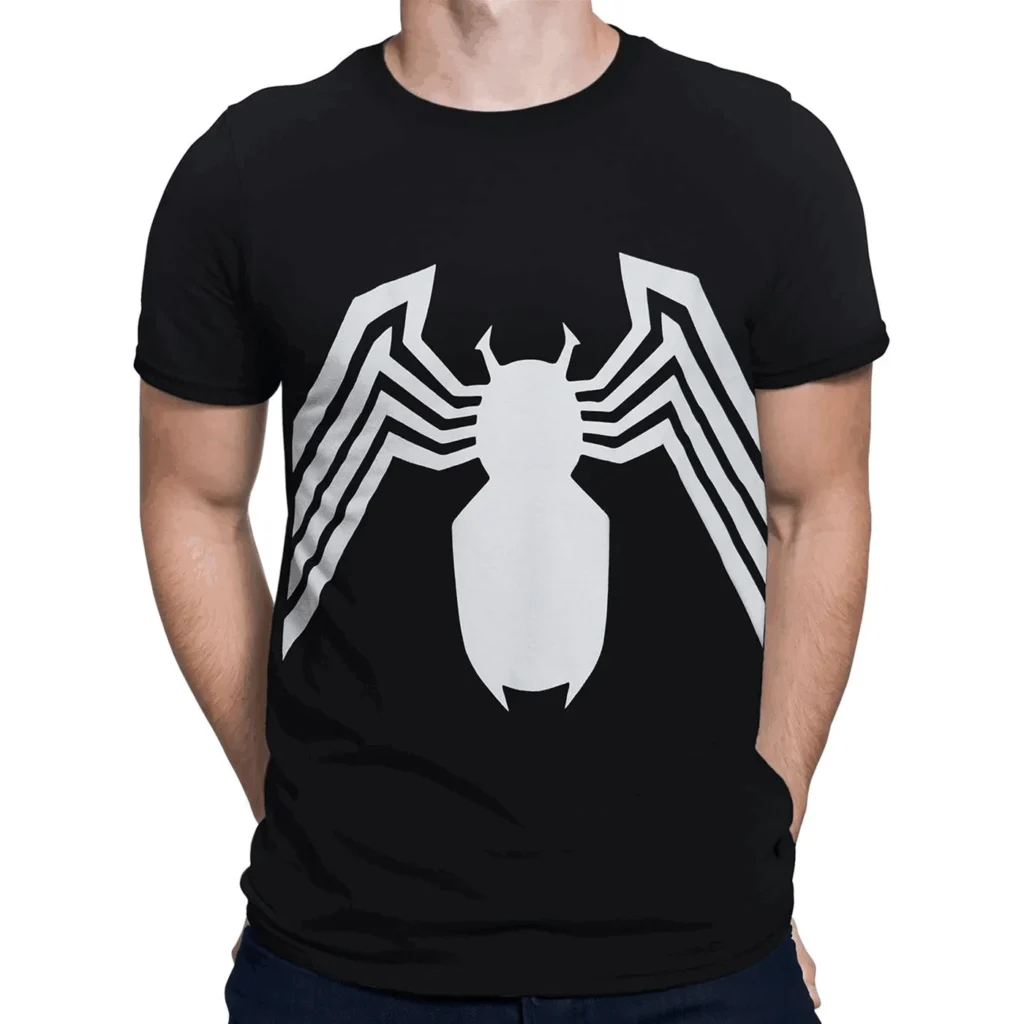 Novedad de verano, camiseta de manga corta de Marvel Spider-Man Venom Boy para niños/adultos, ropa de calle informal estampada con cuello redondo, camiseta de entrenamiento para gimnasio