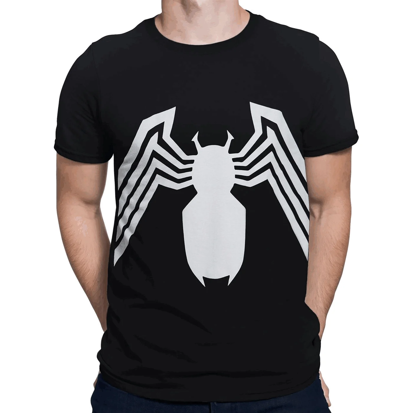 Novedad de verano, camiseta de manga corta de Marvel Spider-Man Venom Boy para niños/adultos, ropa de calle informal estampada con cuello redondo, camiseta de entrenamiento para gimnasio