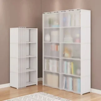Armario a prueba de polvo de 6/5 capas, estantería de partición de alta capacidad para dormitorio, gabinete de almacenamiento de Montaje Simple abierto, muebles de dormitorio