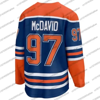 2025 Connor McDavid 97 Edmonton Oilers Copa Stanley Final Home Jersey Camiseta de manga larga Hockey sobre hielo Camiseta transpirable de gran tamaño
