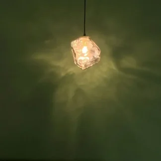 Arte creativo, cubitos de hielo, luces colgantes para restaurante, cristal nórdico, colgante LED, Bar, dormitorio, mesita de noche, accesorios de iluminación decorativos