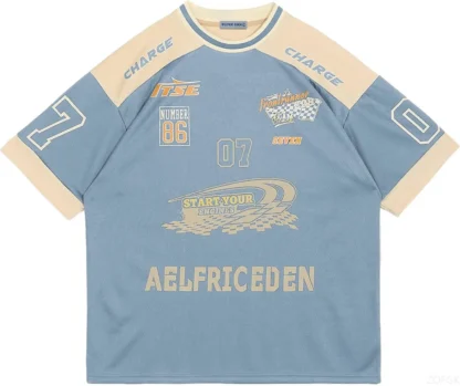 Aelfric Eden-camisetas de gran tamaño para hombre, Jersey gráfico, camisetas informales estampadas, ropa de calle, camiseta Vintage de verano