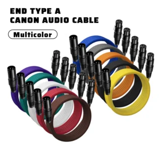 UTHAI NZT línea de cañón macho a hembra línea equilibrada xlr audio doble línea de cañón micrófono mezclador cable de extensión de micrófono A