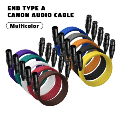 UTHAI NZT línea de cañón macho a hembra línea equilibrada xlr audio doble línea de cañón micrófono mezclador cable de extensión de micrófono A