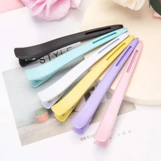 Suministros de peluquero ABS, pinzas de cocodrilo, herramienta de peinado para niñas, pinza para el pelo de pico de pato, accesorios para el cabello, horquillas de partición de peluquería