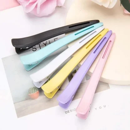Suministros de peluquero ABS, pinzas de cocodrilo, herramienta de peinado para niñas, pinza para el pelo de pico de pato, accesorios para el cabello, horquillas de partición de peluquería