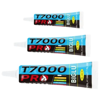 BIGLU T7000 PRO pegamento negro contacto zapatos universales Lound altavoz goma reparación de teléfono adhesivo T-7000 con aplicador de precisión