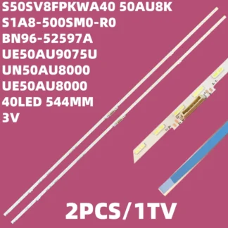 1 Kits de tiras de retroiluminación LED para 50AU8K BN96-52597A UE50AU9075U UN50AU8000 UE50AU8000 UE50AU8005K UE50AU7025K